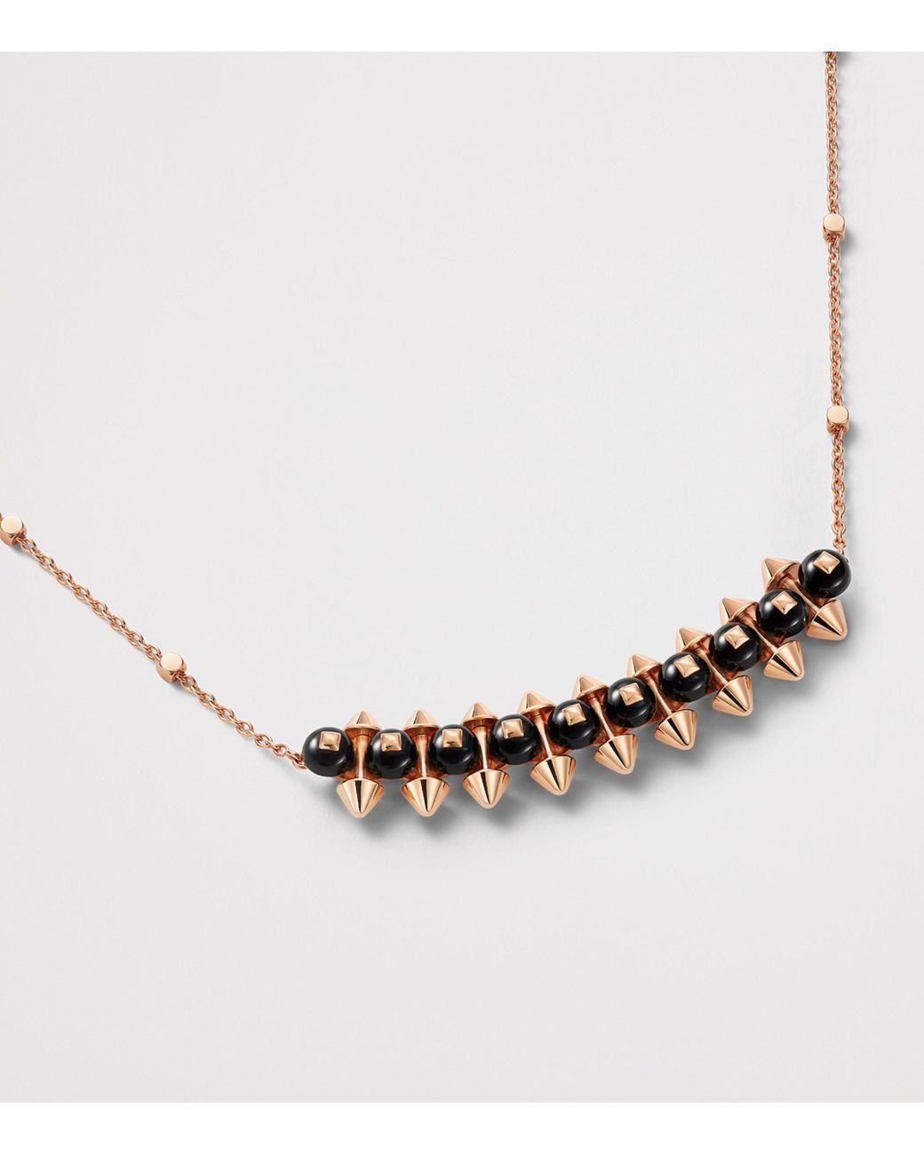 Cartier Metallic And Onyx Clash De Pendant Necklace