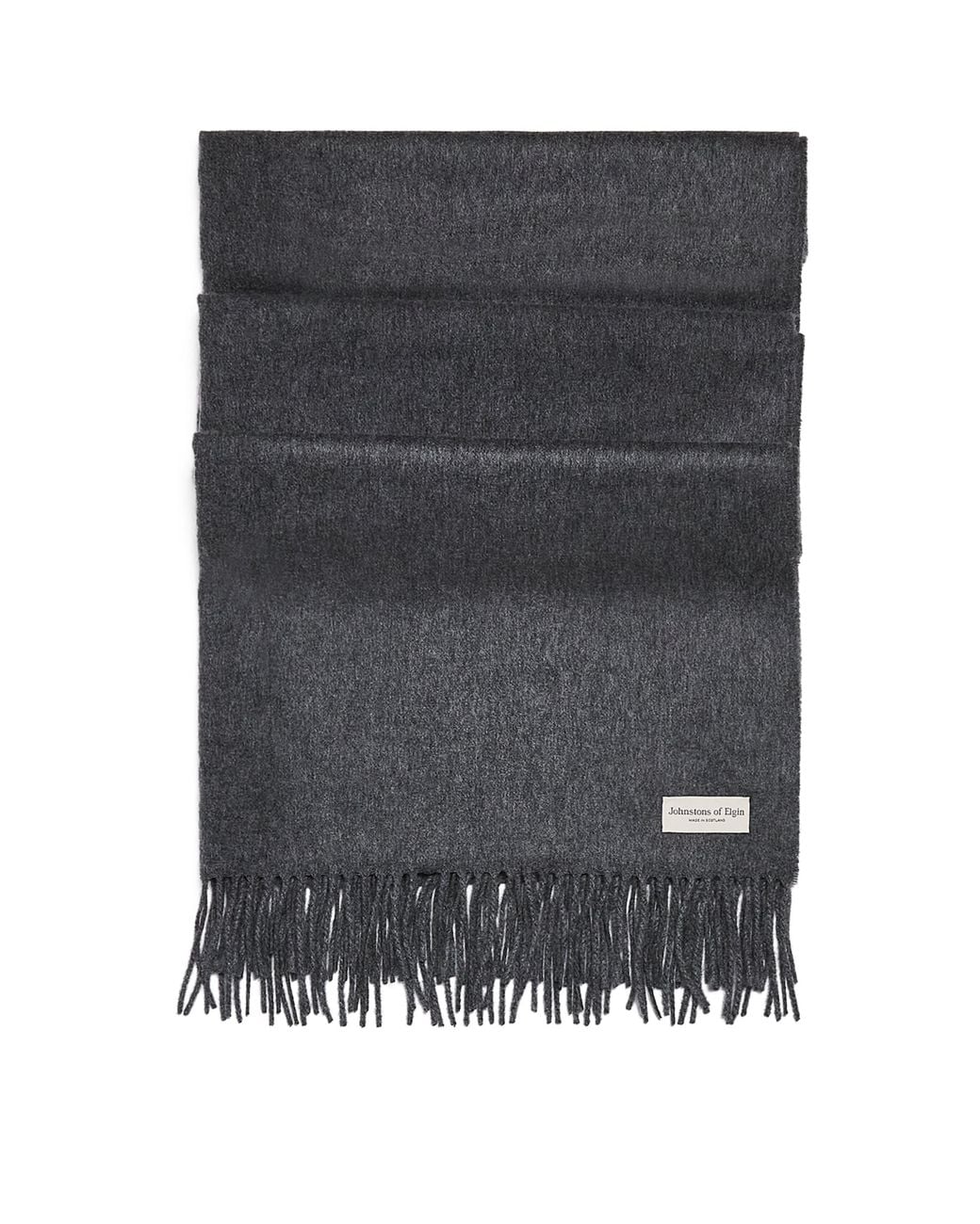 Johnstons Black Cashmere Wide Scarf