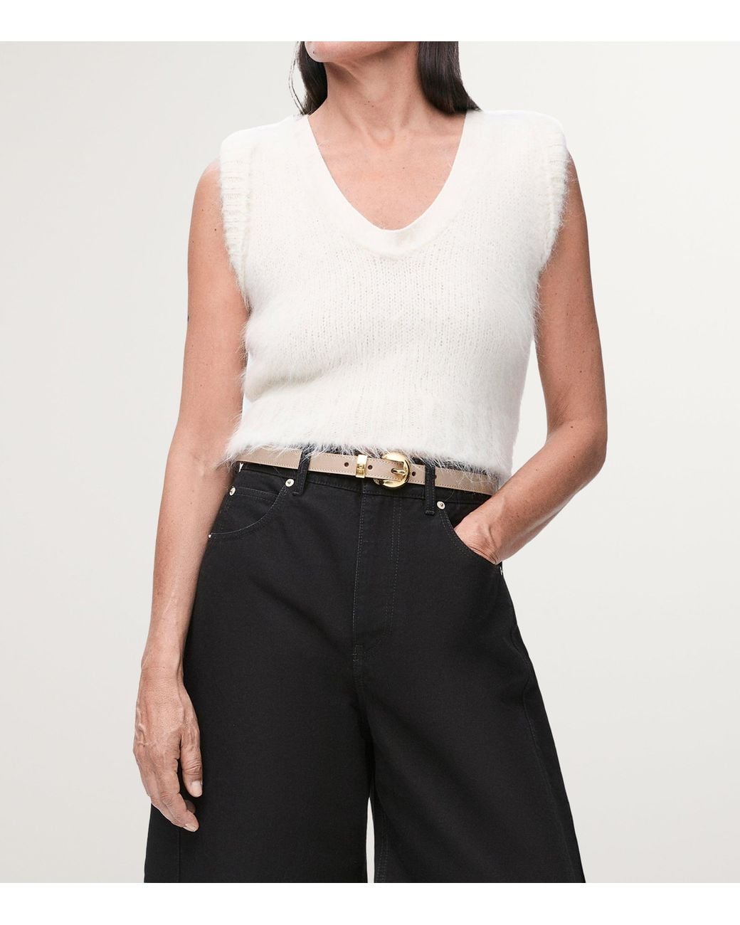 Loewe Natural Leather Pebble Belt