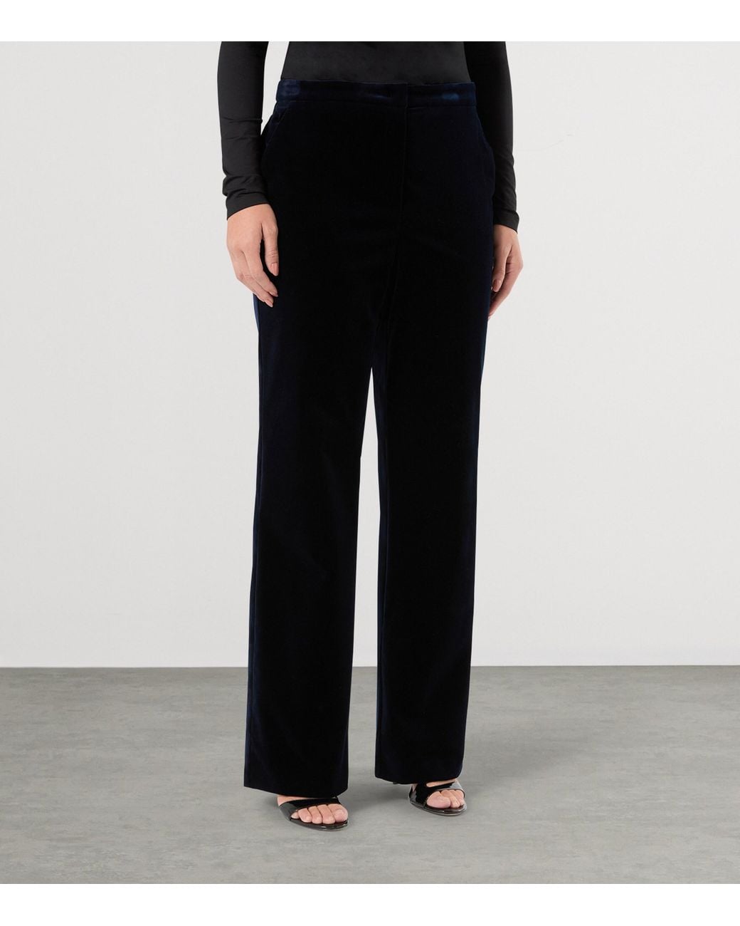 Marina Rinaldi Black Velvet Trousers