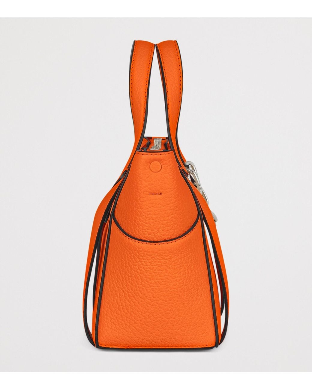 Givenchy Orange Small Leather Snatch Top-Handle Bag