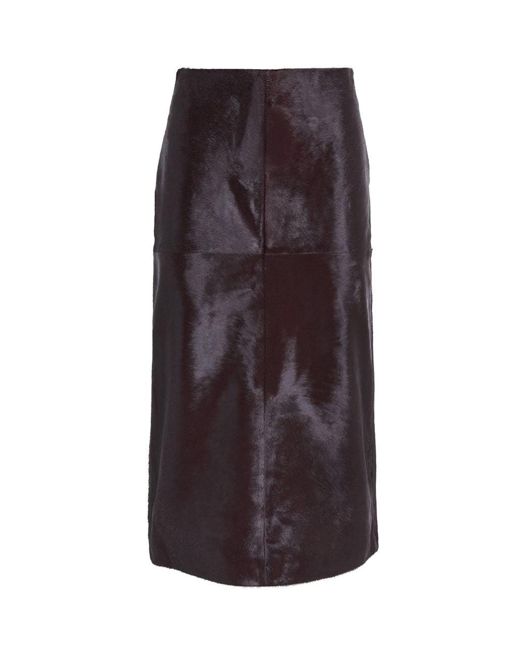 Jonathan Simkhai Purple Calf Hair Tobiana Midi Skirt