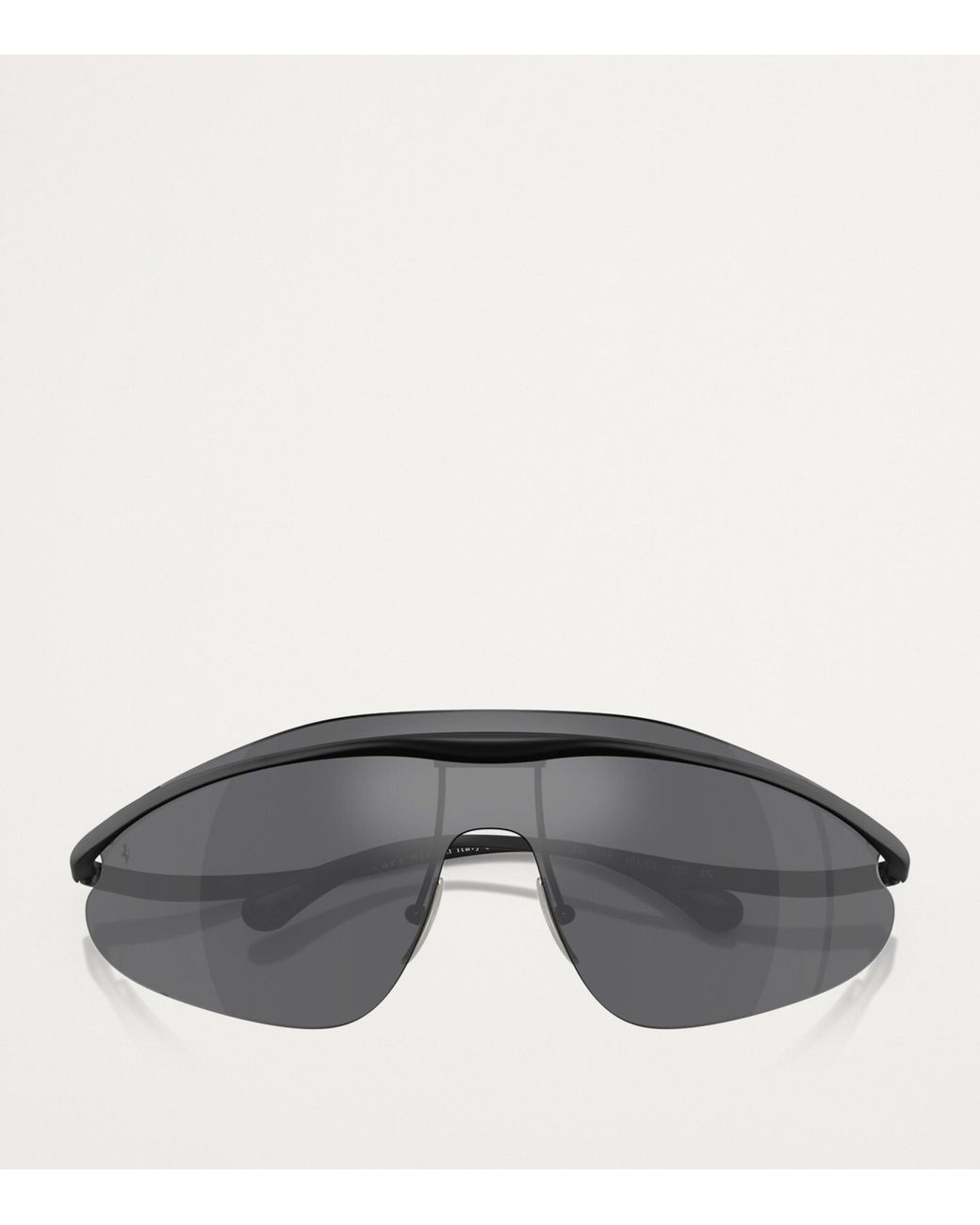 Ferrari Gray Metal Irregular Sunglasses