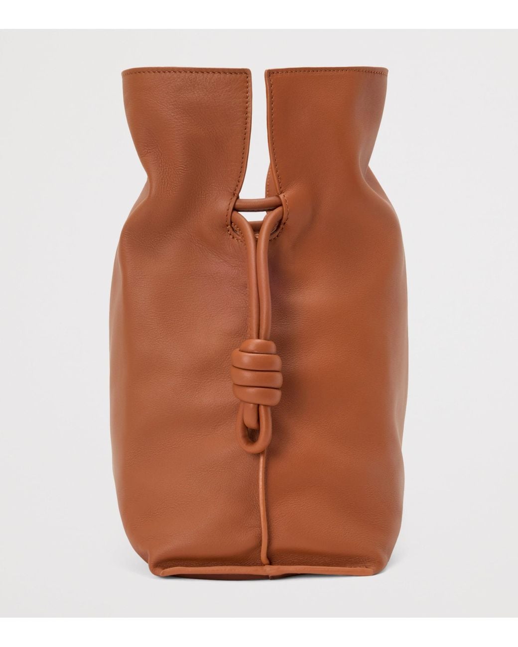 Loewe Brown Large Leather Flamenco Shoulder Bag