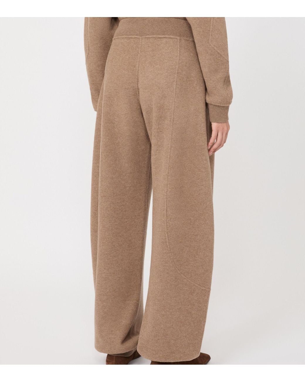 Max Mara Natural Virgin Wool-Cashmere Blend Sweatpants