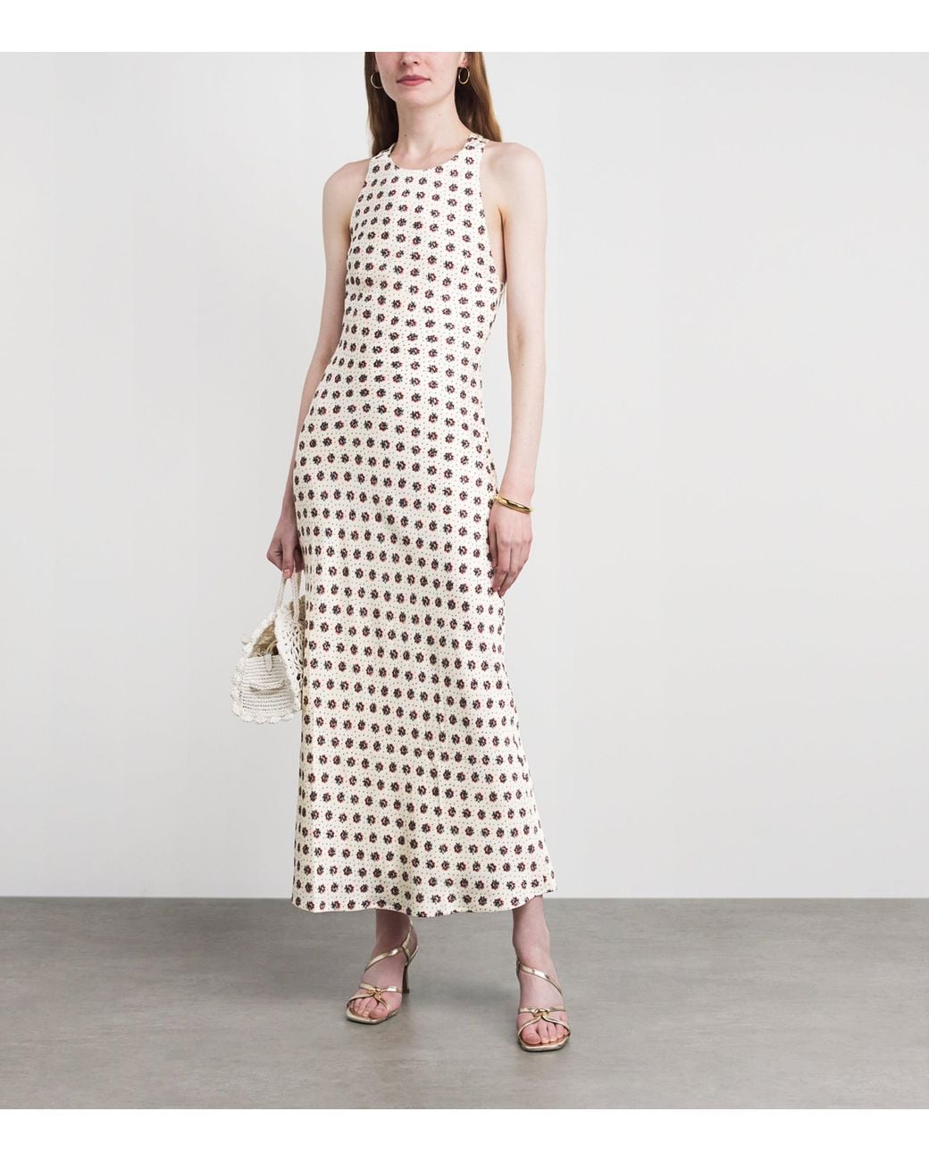 Claudie Pierlot White Floral Maxi Dress