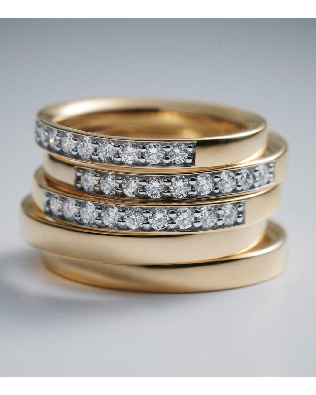 Monica Vinader Metallic Vermeil Essential Stacking Ring