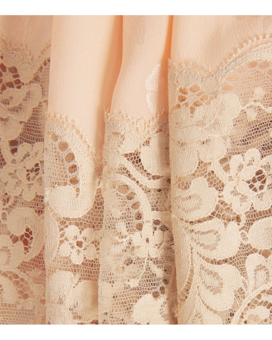 Chloé Natural Silk Floral Jacquard Maxi Dress