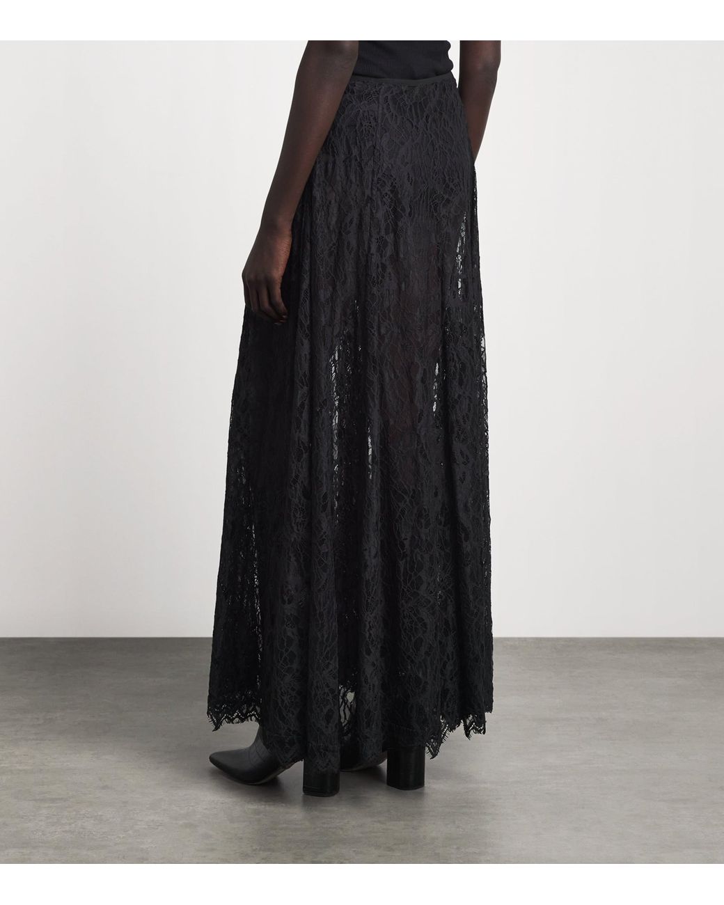Camilla & Marc Black Lace Elaris Maxi Skirt
