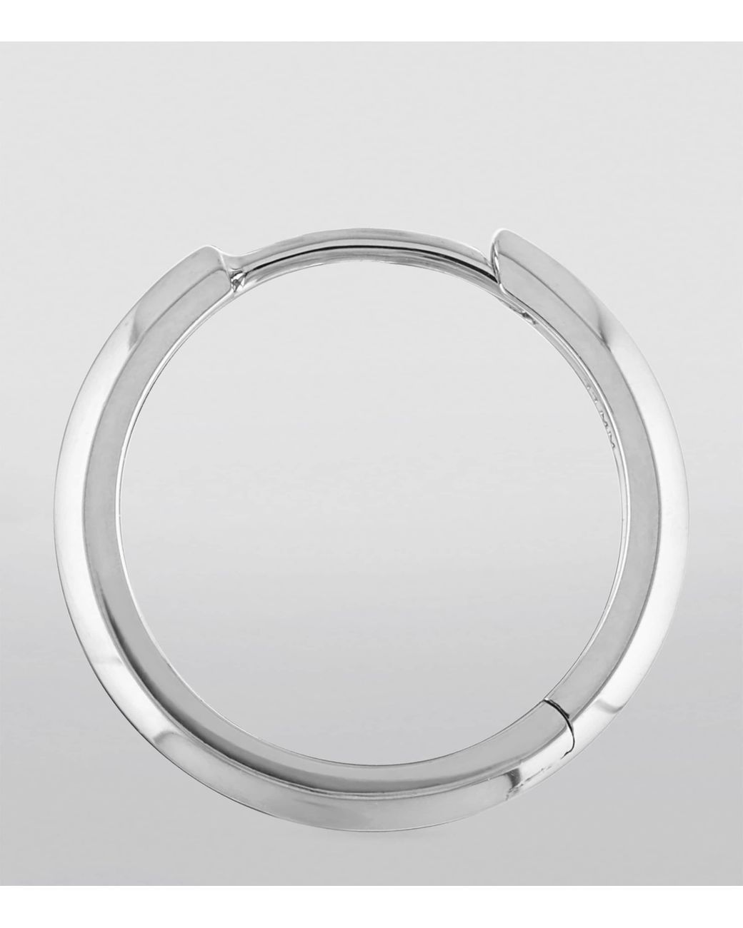 Maria Tash White Faceted Metal Vertex Single Hoop Earring