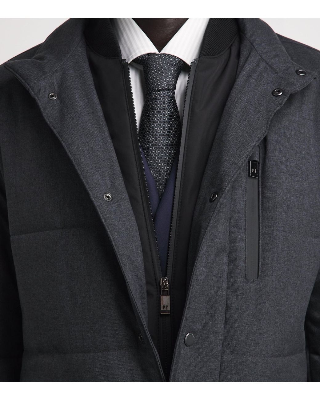 Pal Zileri Blue Padded Jacket for men