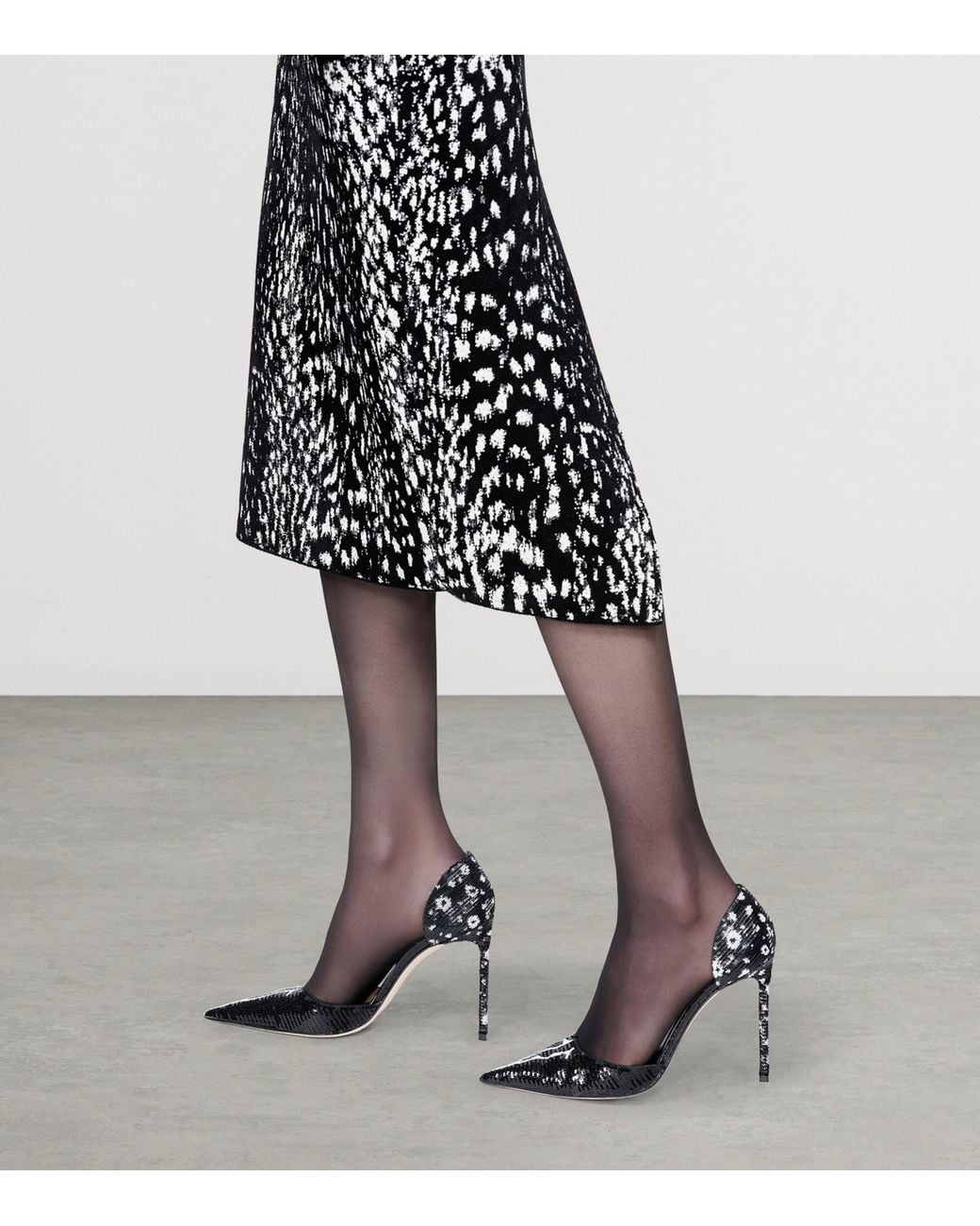 Tom Ford Black Sequinned Vertigo D'Orsay Pumps 105