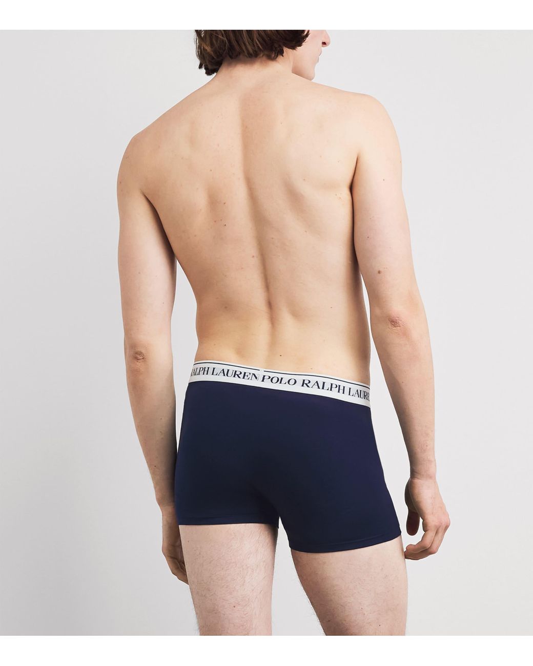 Polo Ralph Lauren Blue Stretch-Cotton Classic Trunks for men