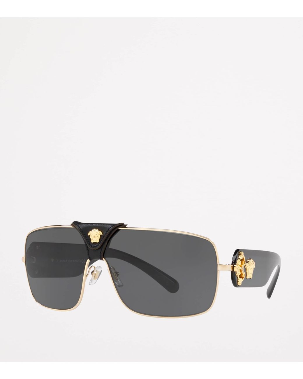 Versace Gray Square Sunglasses for men