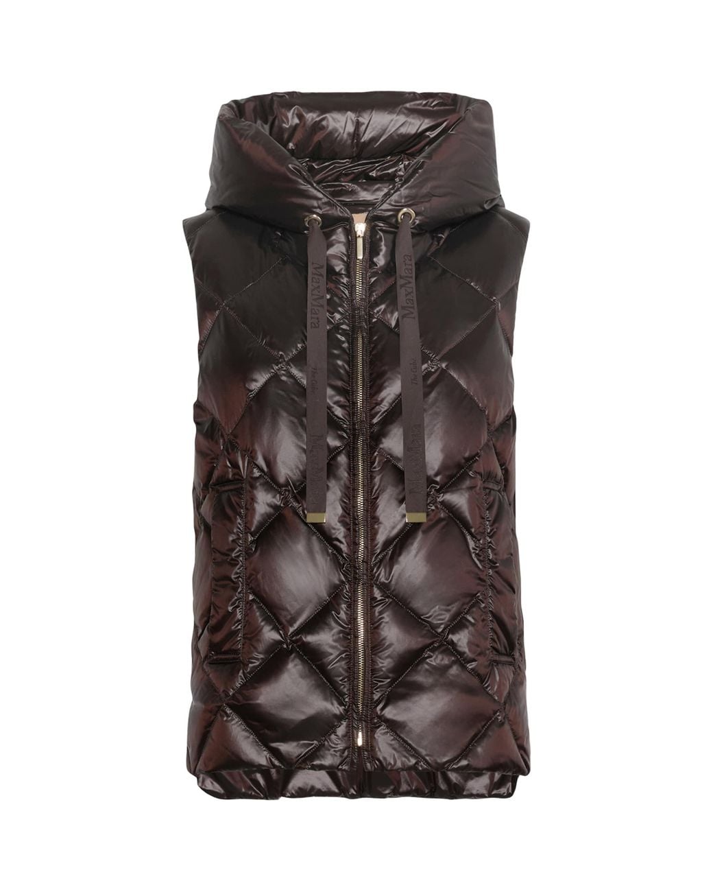 Max Mara Brown Puffer Gilet