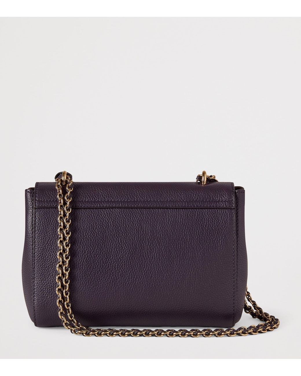 Mulberry Purple Small Leather Lily Shoulder Bag