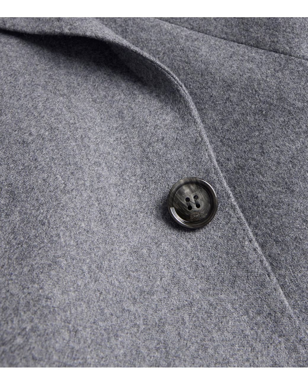 AMI Gray Wool Oversized Blazer for men