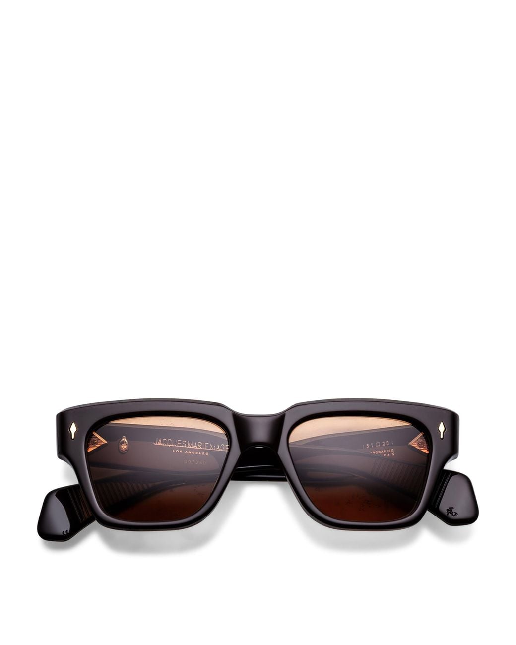 Jacques Marie Mage Black Acetate Fellini Sunglasses for men