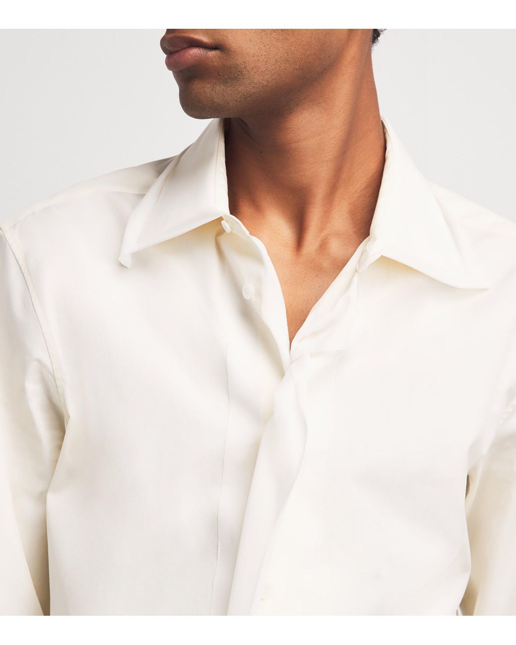 Maison Margiela White Long-Sleeve Shirt for men