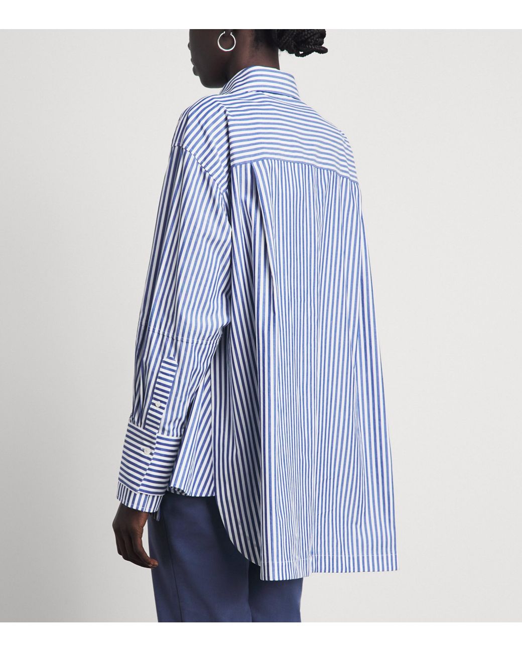 Joseph Blue Cotton Stripe Theia Shirt