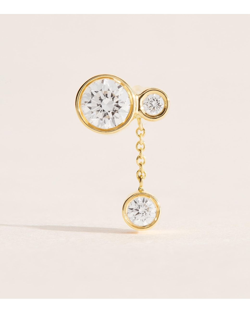 Sophie Bille Brahe Natural And Diamond Lou Single Earring