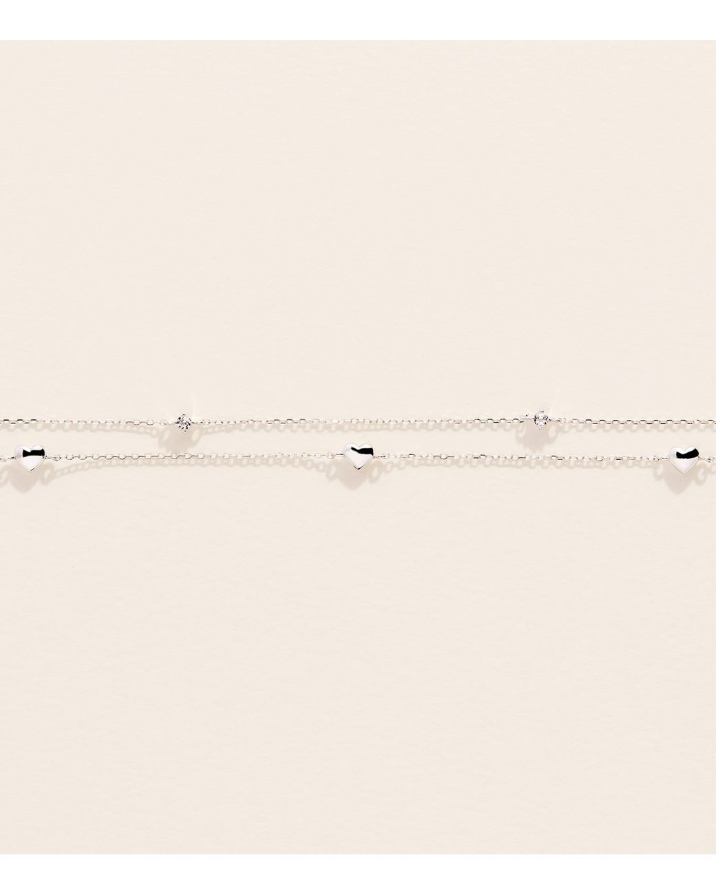Astrid & Miyu Natural And Topaz Heart Bracelet