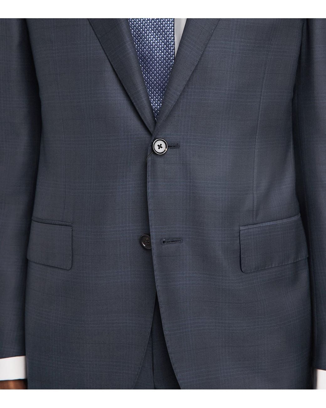 Corneliani Blue Virgin Wool 2-Piece Suit for men