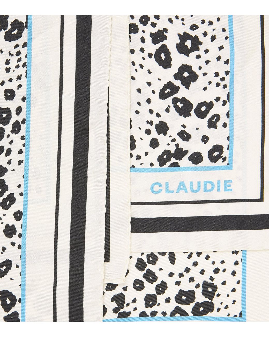 Claudie Pierlot Metallic Silk Printed Square Scarf