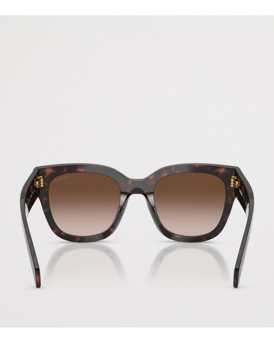 Prada Brown Acetate Square Sunglasses