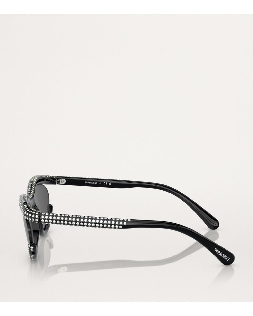 Swarovski Gray Oval Sk6006 Sunglasses