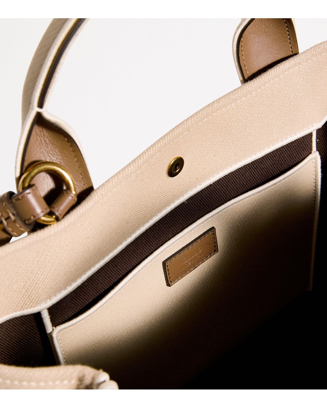 Chloé Natural Medium Canvas Carry Tote Bag