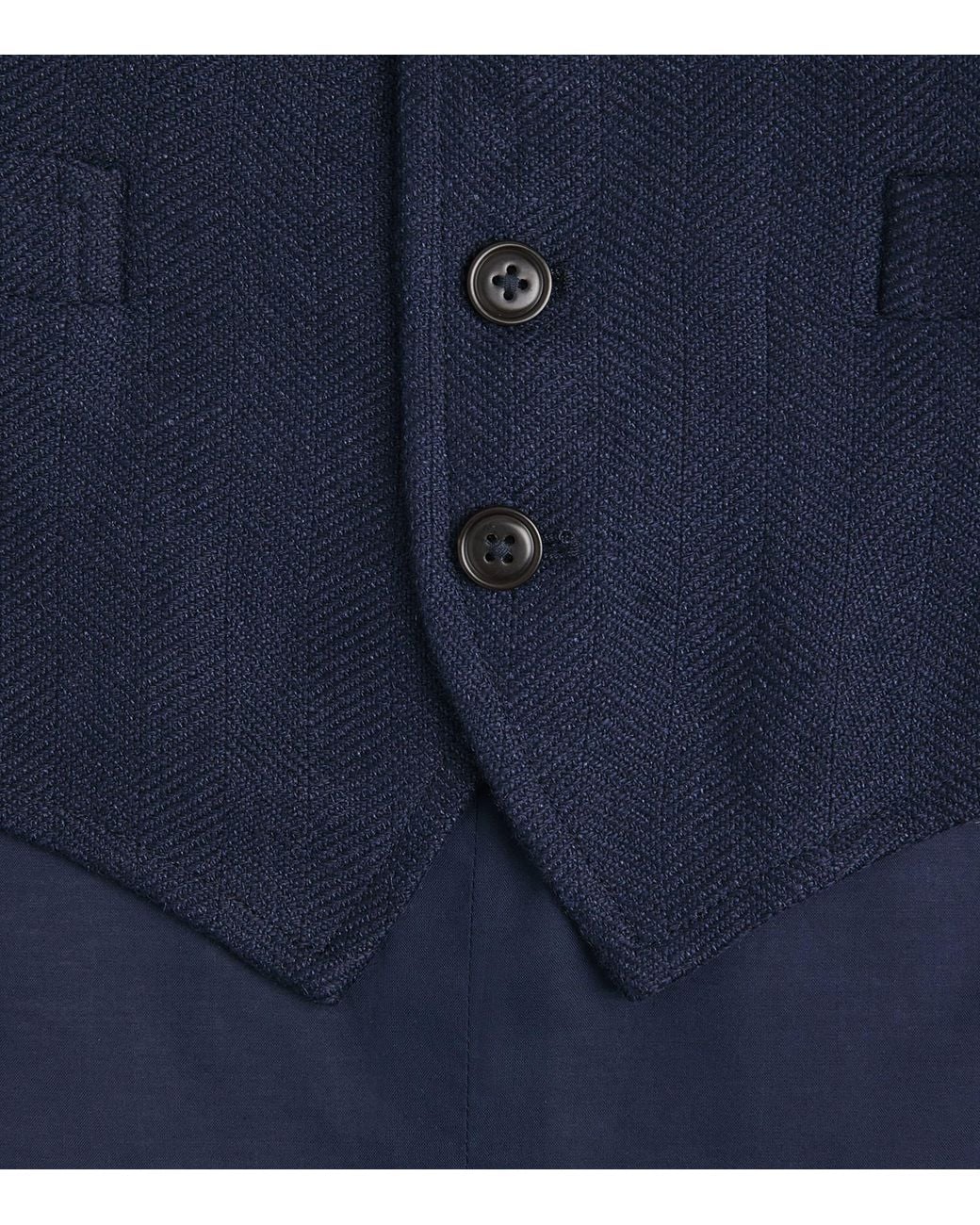 Polo Ralph Lauren Blue Wool Waistcoat for men