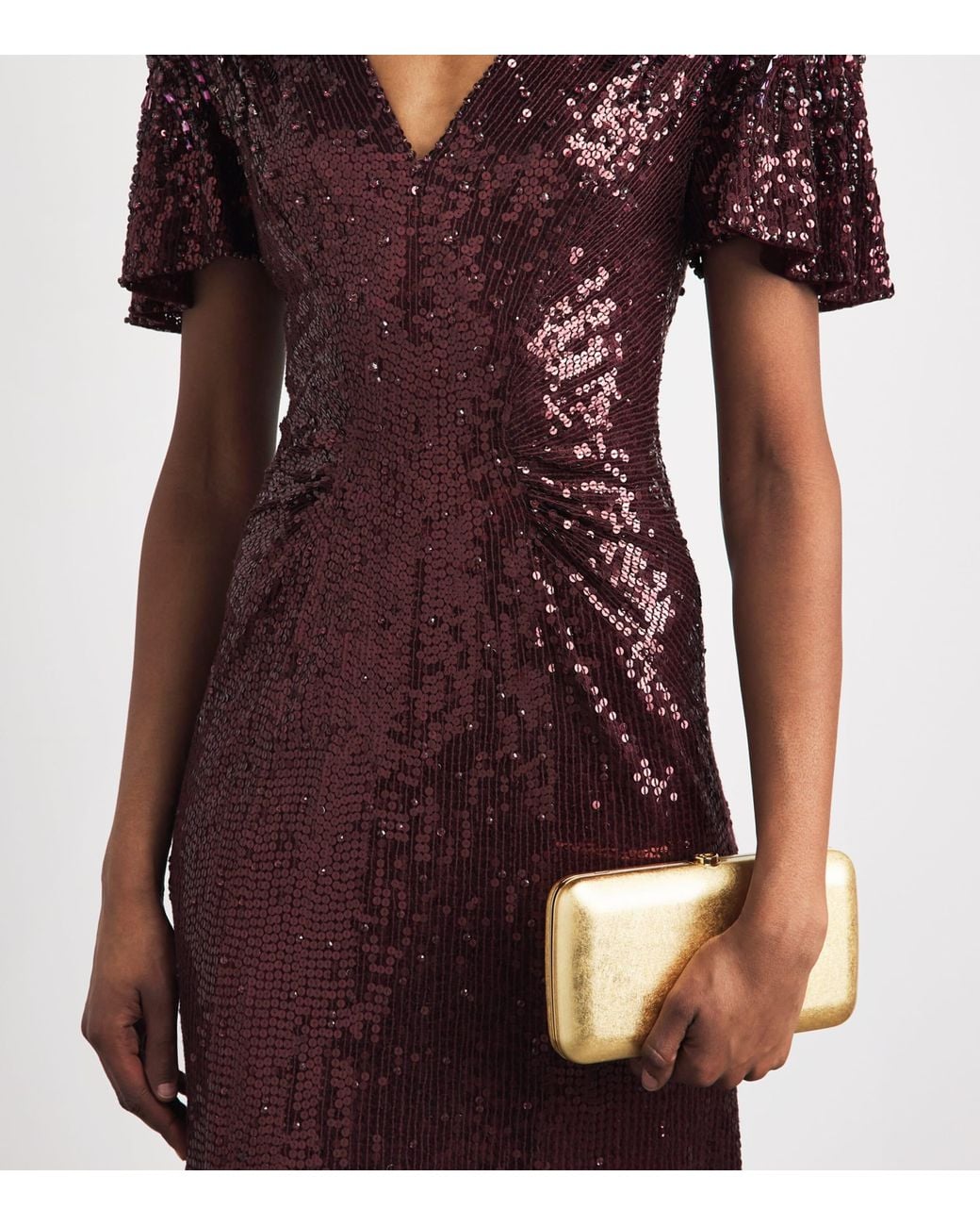 Jenny Packham Purple Sequinned Manon Gown