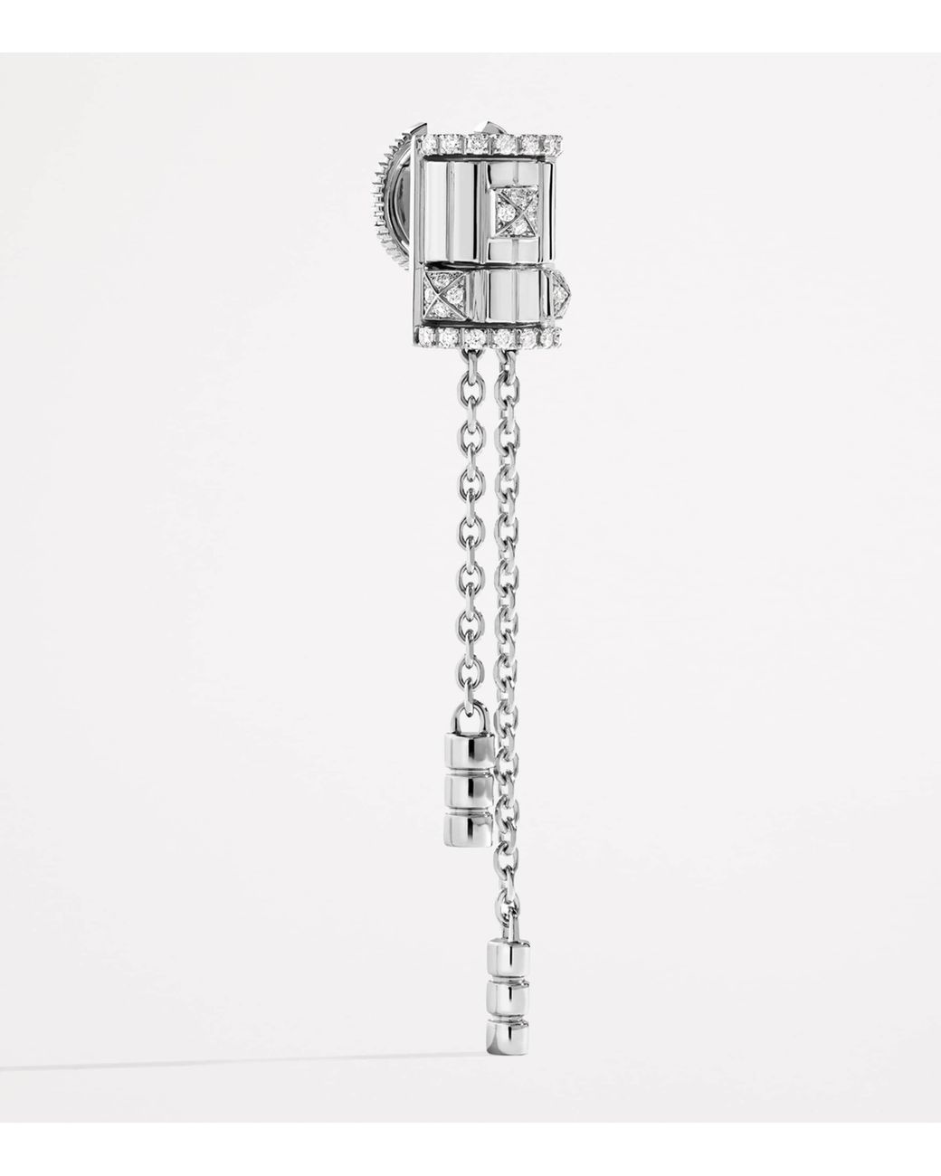 Marli New York White And Diamond Life Tassel Earrings