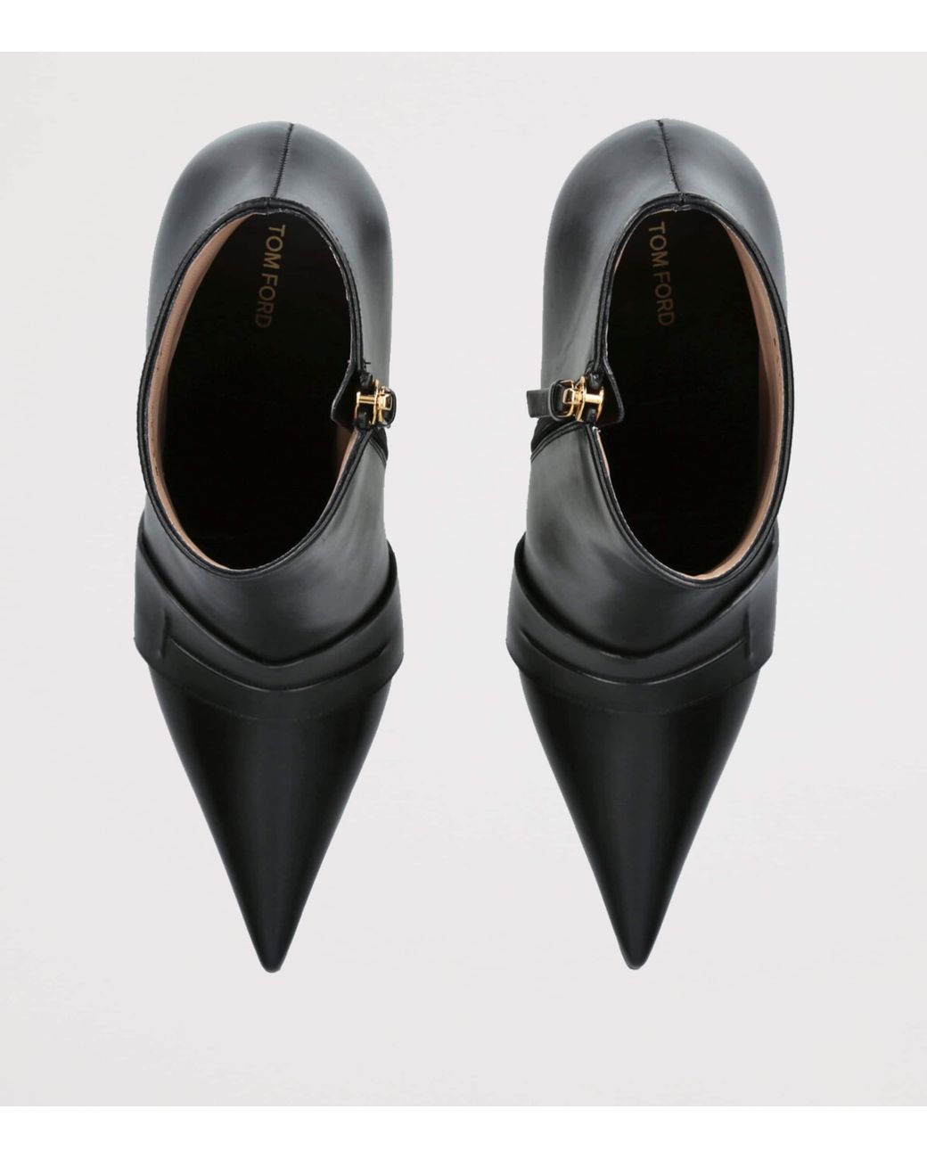 Tom Ford Black Leather Eva Ankle Boots 105 for men