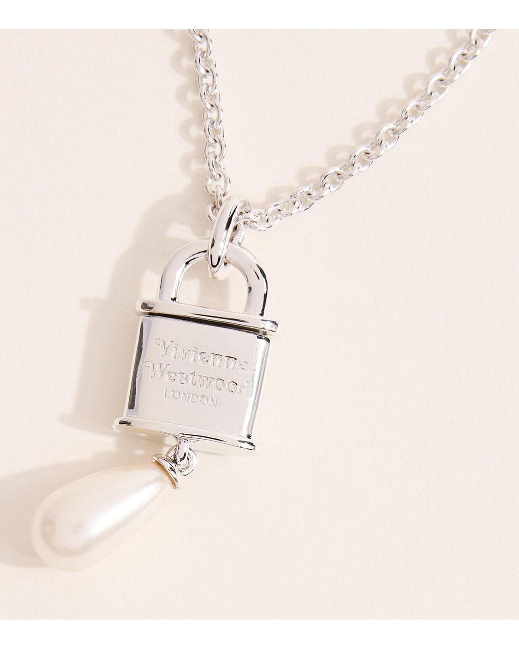 Vivienne Westwood Natural Small Celestia Pendant Necklace for men