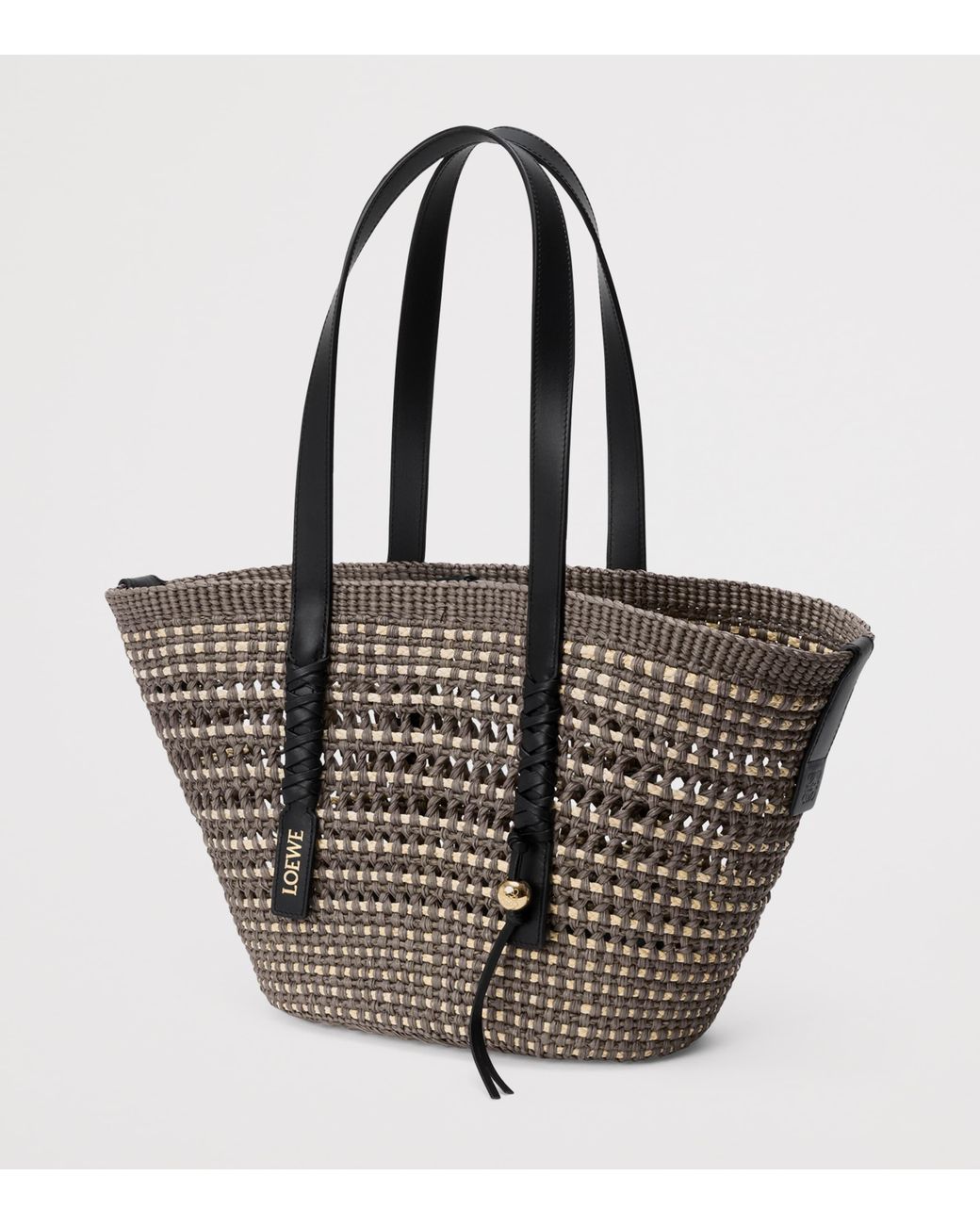 Loewe Black X Paula's Ibiza Medium Braid Basket Bag