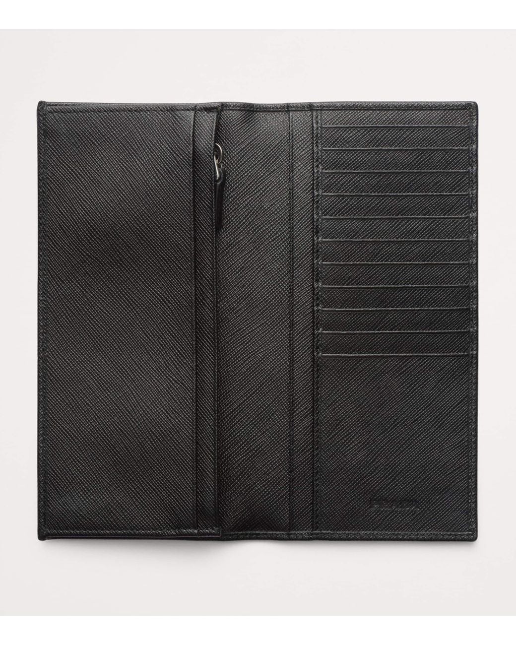 Prada Gray Saffiano Leather Wallet for men