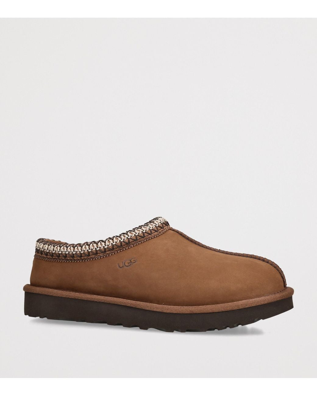 Ugg Brown Nubuck Tasman Slippers