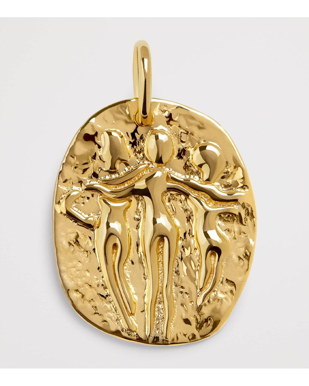 Monica Vinader White Vermeil Talisman Sisterhood Pendant