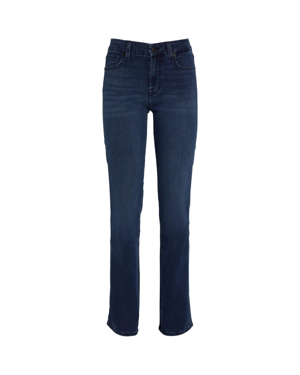 7 For All Mankind Blue Bair The Straight Jeans