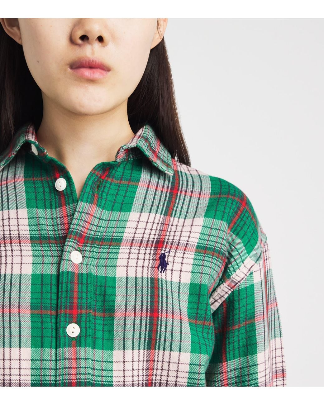 Polo Ralph Lauren Green Cotton Check Shirt