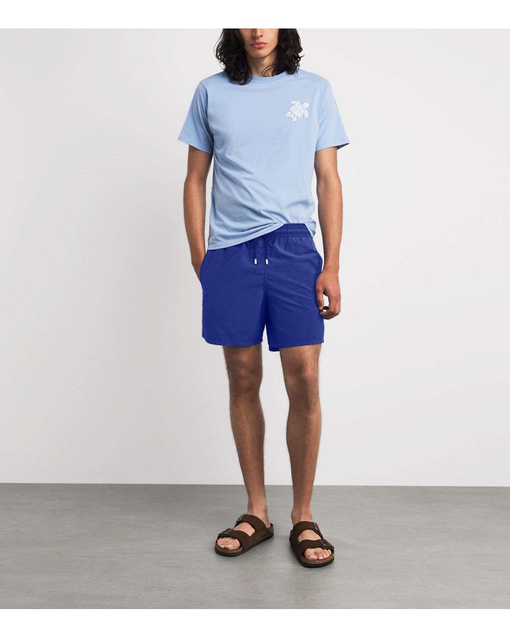 Vilebrequin Blue Moorea Swim Shorts for men