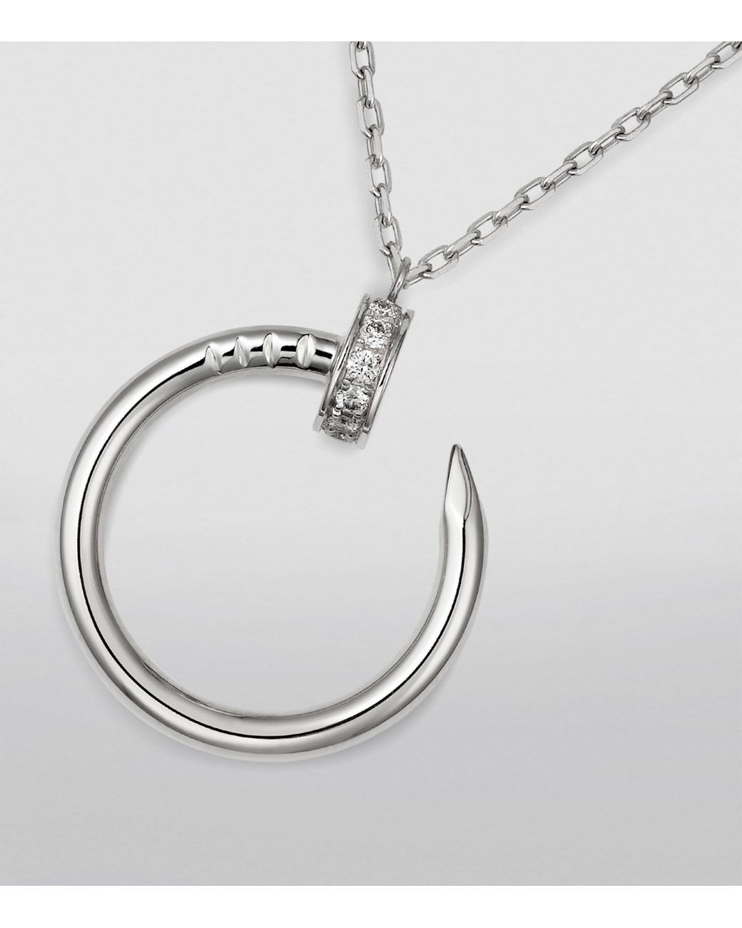 Cartier Metallic And Diamond Juste Un Clou Necklace