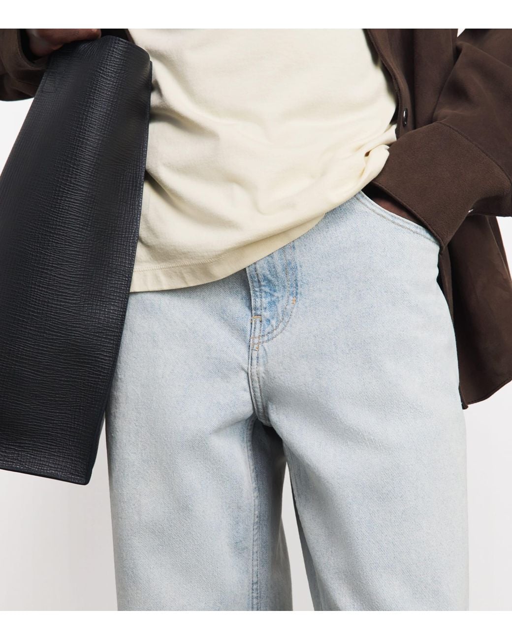 PAIGE Gray Doheny Wide-Leg Jeans for men