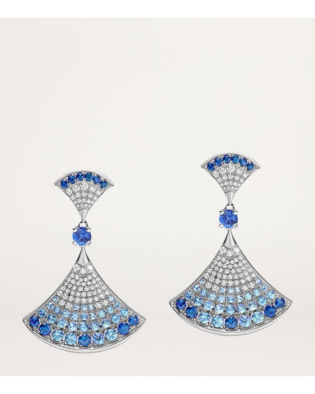 BVLGARI Blue Diamond And Sapphire Divas' Dream Earrings