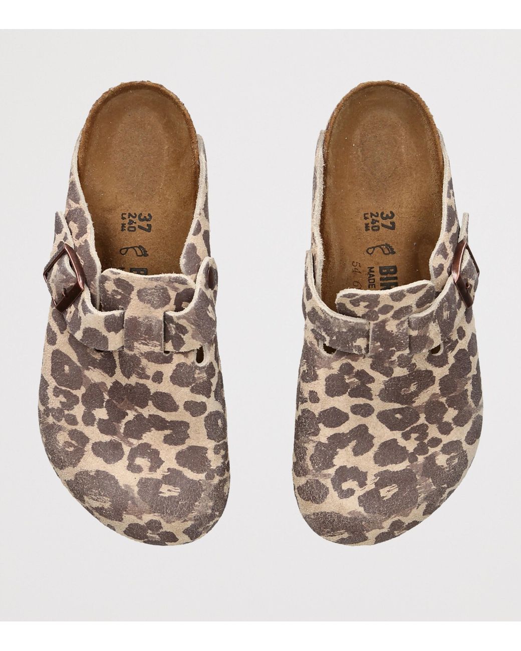 Birkenstock Brown Suede Boston Clogs