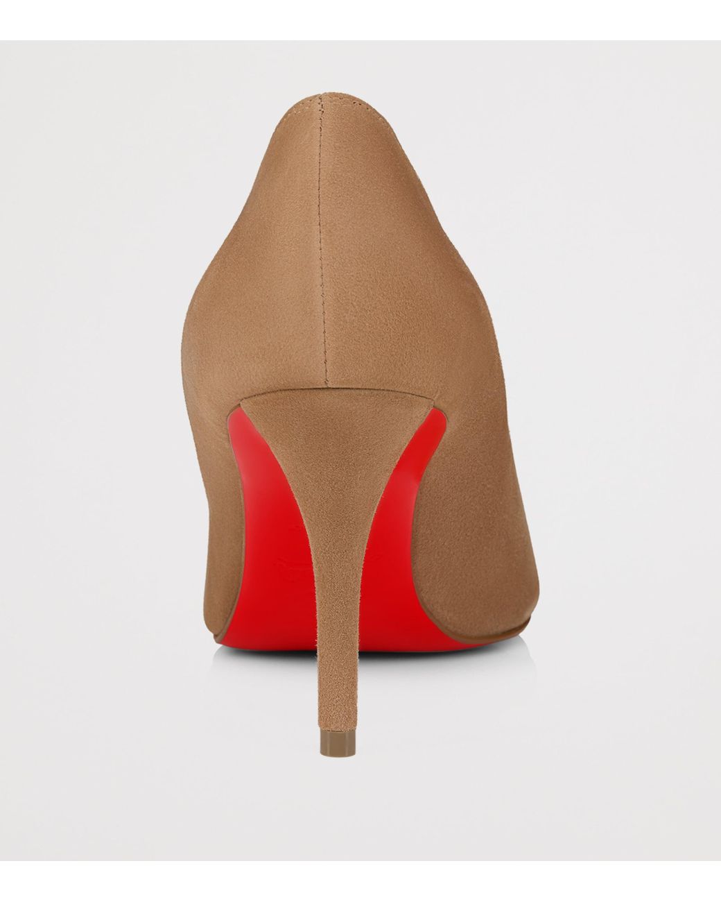 Christian Louboutin Brown Miss Z Velour Pumps 80