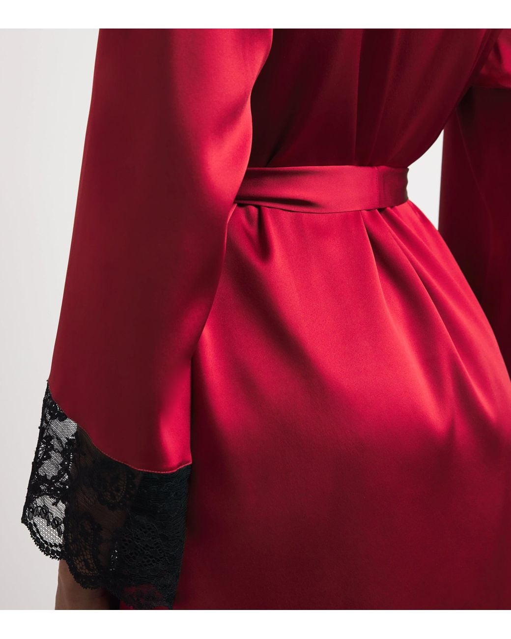 Gilda & Pearl Red Silk Muse Robe