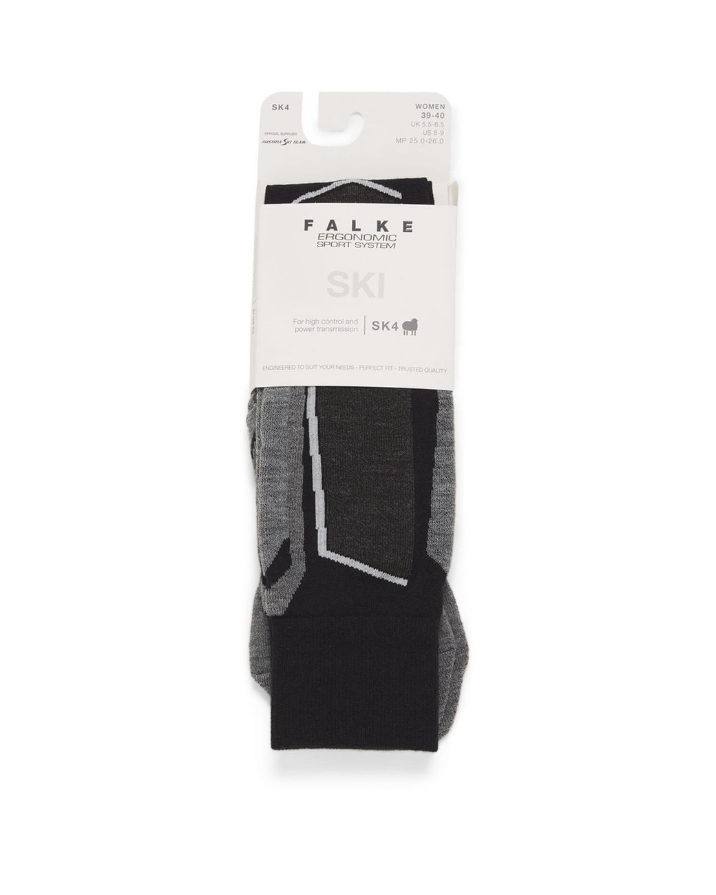 Falke White Sk4 Skiing Socks